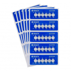 Одноразовые термоэтикетки Brady TIL-6-60C/140F, 56 х 20 мм, 6-уровневая индикация (30 шт) [brd622096]