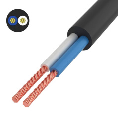 Провод соединительный ПВС Rexant 2х1.5 мм², черный [01-8035-4]