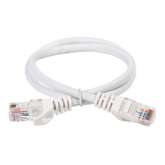 Коммутационный шнур (патч-корд) ITK категория 6, FTP, LSZH, 15 м, белый [PC08-C6FL-15M]