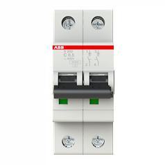 Автоматический выключатель ABB S202 2P C0.5 6кА [2CDS252001R0984]