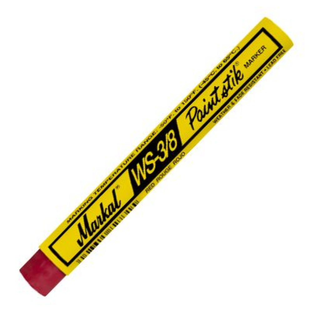 Маркер-краска временный Markal WS 3/8" Paintstik, красный, 9.5 мм [82422]