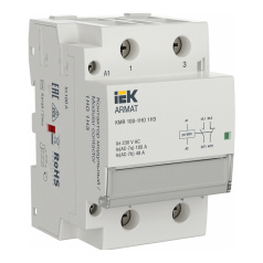 Контактор модульный IEK ARMAT KMR 100А 24В AC/DC 1НО 1НЗ [AR-KMR20-100-11-024]