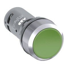 Кнопка ABB CP1-30G-11 без фиксации 1НО+1HЗ зеленая [1SFA619100R3072]