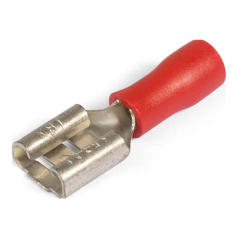 Разъем кабельный плоский изолированный «мама» КВТ РПИ-М 1.5-(6.3) с ПВХ манжетой [49616]