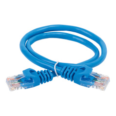 Коммутационный шнур (патч-корд) ITK категория 5E, UTP, PVC, 15 м, синий [PC03-C5EU-15M]