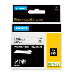 Картридж Dymo S0718240/18482, 9 мм, черный на белом