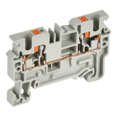Клеммная колодка проходная IEK "ARMAFIX" CP 4 мм², фаза, серая [YCT20-00-K03-004]