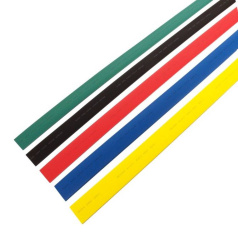Термоусаживаемые трубки Rexant. 25.0/12.5 мм, набор пять цветов, нарезка по 1 м (25 шт) [29-0175]