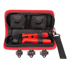 Набор КВТ CTM: Миниатюрные пресс-клещи с 3-мя матрицами [78862]