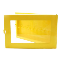 Станция замковая стальная на 40 замков, 482х305х55 мм, количество крюков 20, желтая [gwrZAM40]