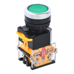 Кнопка управления IEK D8-11T Ø 22 мм, 1NO+1NC, с фиксацией, зеленая [BBT30-11T-3-21-K06]