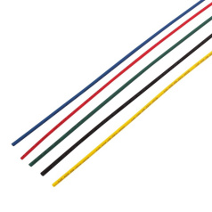 Термоусаживаемые трубки Rexant 2.0/1.0 мм, набор пять цветов, нарезка по 1 м (50 шт) [29-0151]