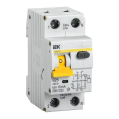 Автоматический выключатель дифференциального тока IEK KARAT АВДТ32 B25 10мА, тип A [MAD22-5-025-B-10]