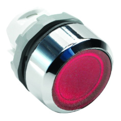 Кнопка ABB MP1-21R без фиксации с индикацией красная [1SFA611100R2101]