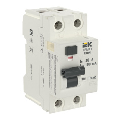 Выключатель дифференциального тока ВДТ R10N IEK ARMAT 2P 40А 100мА тип AC [AR-R10N-2-040C100]