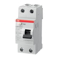 Выключатель дифференциального тока (УЗО) ABB 2п 63А 300мА тип AC FH202AC-63/0.3 [2CSF202003R3630]