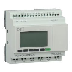 Контроллер программируемый логический (микро ПЛК) PLR-M ONI CPU DI12/DO06(R) 220В AC [PLR-M-CPU-18R00AAC]