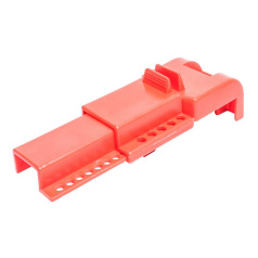 Блокиратор дискового затвора накладной, полипропилен, 305 х 102 х 70 мм, красный [gwrF21]