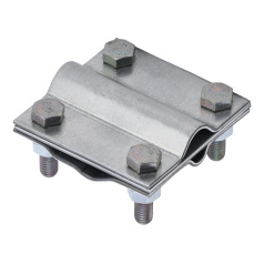 Зажим заземления крестообразный стержень - полоса/пруток IEK, 14-20 мм/8-10 мм, оцинкованная сталь [ZGC33-11-1-16-40]