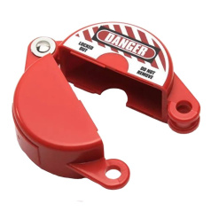 Блокиратор вентилей и задвижек стандартный, Ø маховика 25 - 64 мм, Ø отверстия для шпинделя 19 мм, 80 х 120 х 36 мм, красный [gwrF11]