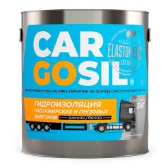 Зимняя жидкая резина для ремонта и гидроизоляции тентов, будок, фургонов Cargosil, серая, 3 кг