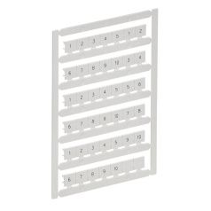 Маркер кабельный IEK "ARMAFIX" для CTS 10 мм², с нумерацией "1-10", белый [AF-CT10D-M-010-01]