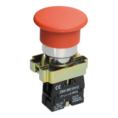 Кнопка управления Грибок IEK LAY5-BC41, красная 1NO [BBG70-BC-K04]