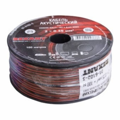 Кабель акустический Rexant 2х0.75 мм², красно-черный, мини-бухта 10 м [01-6104-3-10]