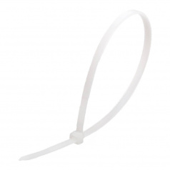 Кабельные стяжки нейлоновые Fortisflex КСС «NORD» 4х150, белые (100 шт) [79729]