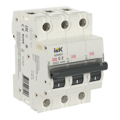 Автоматический выключатель IEK ARMAT M06N 3P C 2А [AR-M06N-3-C002]