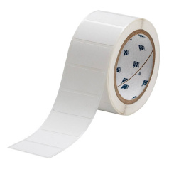 Этикетки Brady THT-17-403-3 водорастворимая бумага, 25.4 х 50.8 мм, белые, 3000 шт [brd198760]