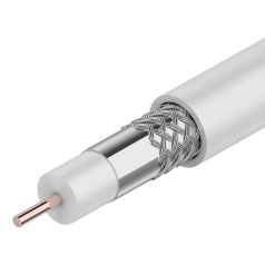 Кабель коаксиальный RG-6U PROconnect, 75 Ом, белый, бухта 100 м [01-2205]