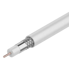 Кабель коаксиальный RG-59U PROconnect, 75 Ом, белый, бухта 100 м [01-2621]