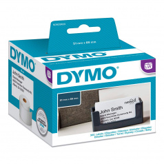 Этикетки Dymo S0929100 бесклеевые 89 х 51 мм, белые (300 шт)