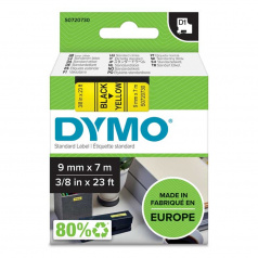 Картридж Dymo S0720730/40918, 9 мм, черный на желтом
