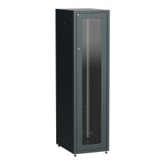 Шкаф напольный сетевой 19" ITK LINEA E 33U 600х800 мм, чёрный [LE05-33U68-GM]