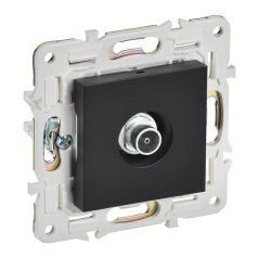 Розетка TV оконечная IEK SKANDY SK-A12Bl черный [SK-A10-O-K02]