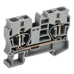 Пружинные клеммы IEK КПИ 10 мм², фаза, серый [YZN11-010-K03]