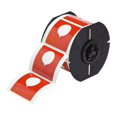 Этикетки Brady B30EP-170-593-RD под кнопку, полиэстер, 60.96 х 60.96 мм, Ø 30.5 мм, красные, 145 шт [gws118072]