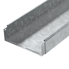 Лоток неперфорированный IEK ESCA HDZ, сталь, толщина 1.0 мм, 100х300х3000 мм [CLN10-100-300-3-M-HDZ]