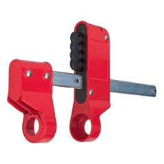 Блокиратор фланцевых соединений большой, Ø шпильки 32 - 48 мм, алюминиевый сплав и сталь, красный [gwrbFL03]