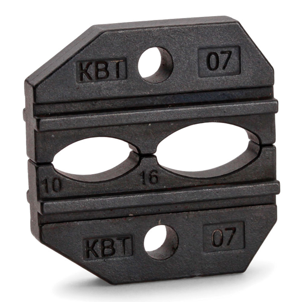 Номерная матрица КВТ МПК-07 для опрессовки изолированных наконечников и гильз с красной и синей манжетами [69963]