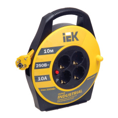 Удлинитель на катушке УК10 IEK INDUSTRIAL, 2P+PE 3х1 мм², 10 м [WKP14-10-04-10]