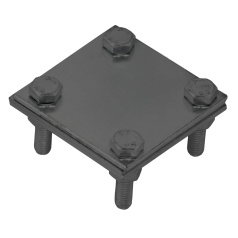 Зажим крестообразный с разделителем полоса/полоса IEK, 30 мм, оцинкованная сталь TD [ZCC68-13-1-30]