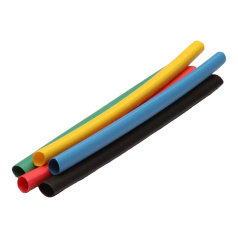 Набор цветной термоусадочной трубки КВТ "5 цветов" 4/2 [85291]