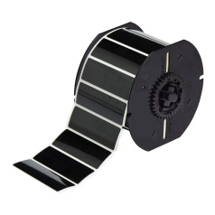 Этикетки Brady B30EP-176-593-BK полиэстер, 76.2 х 25.4 мм,  черные, 300 шт [gws118043]