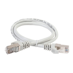 Коммутационный шнур (патч-корд) ITK категория 5E, FTP, LSZH, 15 м, серый [PC01-C5EFL-15M]