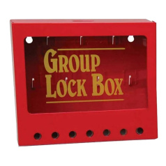 Бокс групповой настенный стальной Brady малый, количество крюков 7, количество отверстий 7, красный [gws105714] 