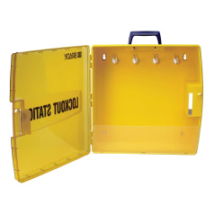 Станция Brady для блокираторов пластиковая переносная, полипропилен, 432х432х171 мм, желтый [gws811217]