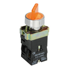 Переключатель IEK LAY5-BK2565 2 положения желтая NO+NC [BSW90-BK-2-K05]